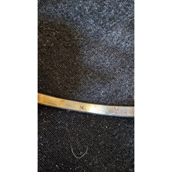 Vintage Sterling Silver Ornate Native American Navajo Cuff Bracelet Marked M - Picture 5 of 8